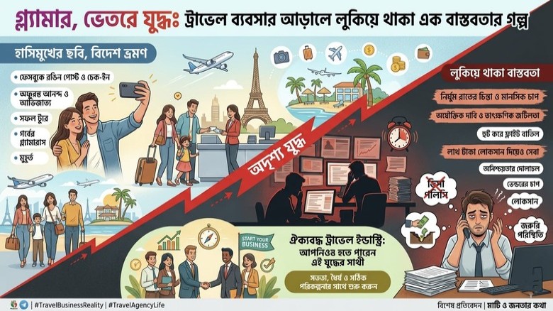 বাইরে গ্ল্যামার, ভেতরে যুদ্ধ: ট্রাভেল ব্যবসার আড়ালে লুকিয়ে থ